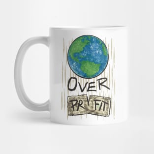 Planet Over Profit Earth Day 2024 Environmental Awareness Mug